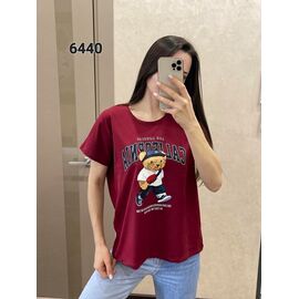 футболка жіноча 6440 wine р.46-52 "FSN" недорого оптом від прямого постачальника