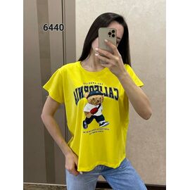 футболка жіноча 6440 yellow р.46-52 "FSN" недорого оптом від прямого постачальника