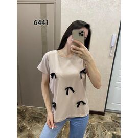 футболка жіноча 6441 beige р.46-52 "FSN" недорого оптом від прямого постачальника