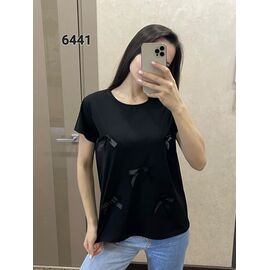 футболка жіноча 6441 black р.46-52 "FSN" недорого оптом від прямого постачальника
