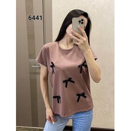 футболка жіноча 6441 d.beige р.46-52 "FSN" недорого оптом від прямого постачальника