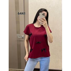 футболка жіноча 6441 wine р.46-52 "FSN" недорого оптом від прямого постачальника