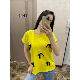 футболка жіноча 6441 yellow р.46-52 "FSN" недорого оптом від прямого постачальника