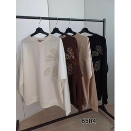 Светр жіночий 6504 beige р.52-58 "FSN" недорого оптом від прямого постачальника