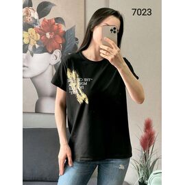футболка жіноча 7023 black р.42-48 "FSN" недорого оптом від прямого постачальника