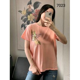 футболка жіноча 7023 peach р.42-48 "FSN" недорого оптом від прямого постачальника