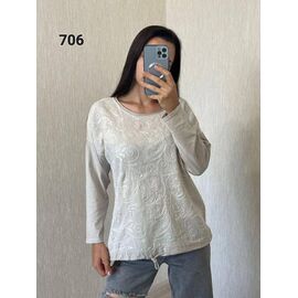 Светр жіночий 706 l.grey р.48-52 "FSN" недорого оптом від прямого постачальника