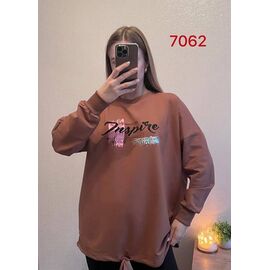 Светр жіночий 7062 brown р.46-52 "FSN" недорого оптом від прямого постачальника