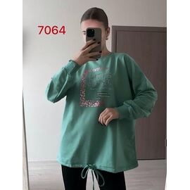 Светр жіночий 7064 green р.48-54 "FSN" недорого оптом від прямого постачальника