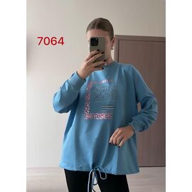 Светр жіночий 7064 l.blue р.48-54 "FSN" недорого оптом від прямого постачальника