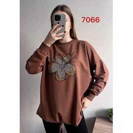 Светр жіночий 7066 brown р.50-56 "FSN" недорого оптом від прямого постачальника