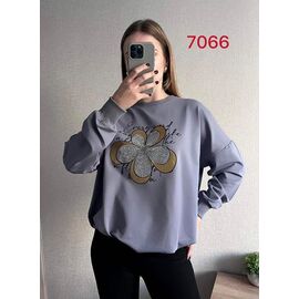 Светр жіночий 7066 grey р.50-56 "FSN" недорого оптом від прямого постачальника