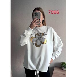 Светр жіночий 7066 white р.50-56 "FSN" недорого оптом від прямого постачальника