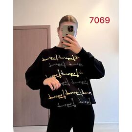 Светр жіночий 7069 black р.48-54 "FSN" недорого оптом від прямого постачальника