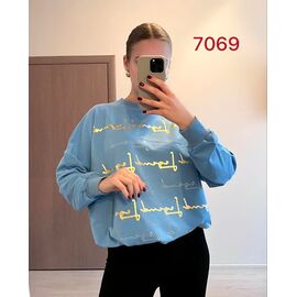 Светр жіночий 7069 l.blue р.48-54 "FSN" недорого оптом від прямого постачальника