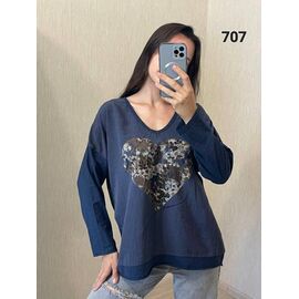 Светр жіночий 707 navy р.50-54 "FSN" недорого оптом від прямого постачальника