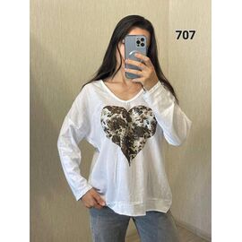 Светр жіночий 707 white р.50-54 "FSN" недорого оптом від прямого постачальника