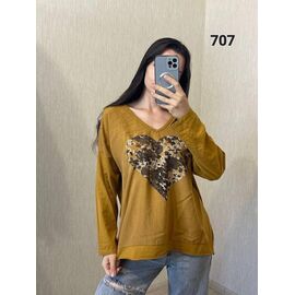 Светр жіночий 707 yellow р.50-54 "FSN" недорого оптом від прямого постачальника
