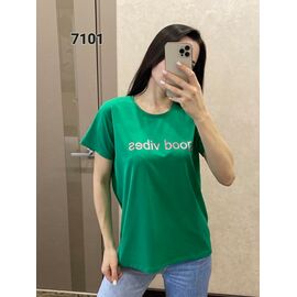 футболка жіноча 7101 green р.46-52 "FSN" недорого оптом від прямого постачальника