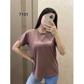 футболка жіноча 7101 l.brown р.46-52 "FSN" недорого оптом від прямого постачальника