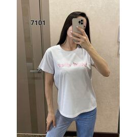 футболка жіноча 7101 white р.46-52 "FSN" недорого оптом від прямого постачальника