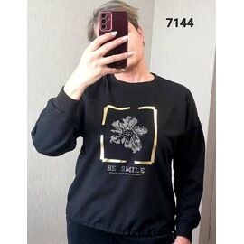 Светр жіночий 7144 black р.44-50 "FSN" недорого оптом від прямого постачальника