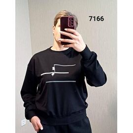 Светр жіночий 7166 black р.46-52 "FSN" недорого оптом від прямого постачальника