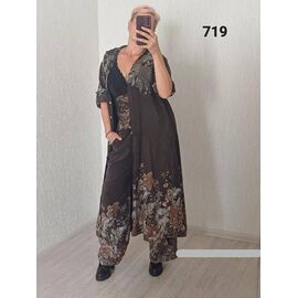 Фотография Костюм женский 719 brown р.48-52 "FSN" недорого оптом от прямого поставщика