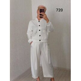 Фотография Костюм женский 720 white р.48-52 "FSN" недорого оптом от прямого поставщика