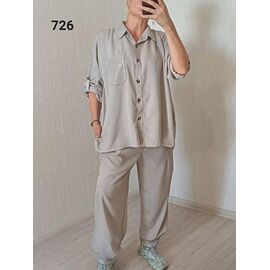 Фотография Костюм женский 726 beige р.52-58 "FSN" недорого оптом от прямого поставщика