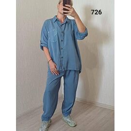 Фотография Костюм женский 726 l.blue р.52-58 "FSN" недорого оптом от прямого поставщика