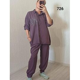 Фотография Костюм женский 726 l.brown р.52-58 "FSN" недорого оптом от прямого поставщика