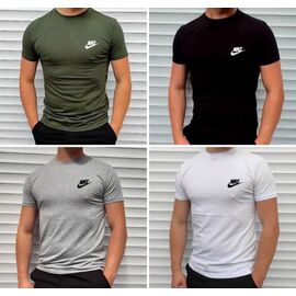 Фотография Футболка мужская 1262 khaki р.M-3XL "Madoka" недорого оптом от прямого поставщика