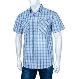 Фотография Рубашка мужская летняя A703-1 grey р.XL-5XL "Logaster" недорого оптом от прямого поставщика