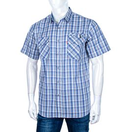 Фотография Рубашка мужская летняя A703-4 beige р.XL-5XL "Logaster" недорого оптом от прямого поставщика