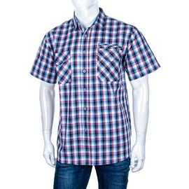 Фотография Рубашка мужская летняя A703-7 red р.XL-5XL "Logaster" недорого оптом от прямого поставщика