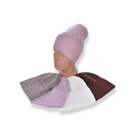 Фотография Шапка детская на девочку 11-13 mix р.52-54 "Red Hat" недорого оптом от прямого поставщика