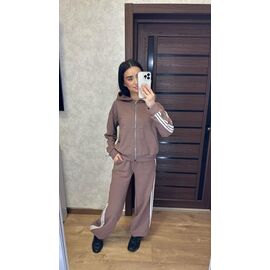 Костюм спортивний жіночий теплий 033-034 brown р.42-56 "VALENTINA" недорого оптом від прямого постачальника