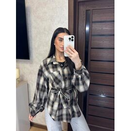 Сорочка жіноча 8 grey р.42-52 "VALENTINA" недорого оптом від прямого постачальника