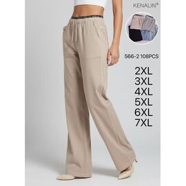 Штани спортивні жіночі 566-2 mix р.2XL-7XL "Hoan" недорого оптом від прямого постачальника