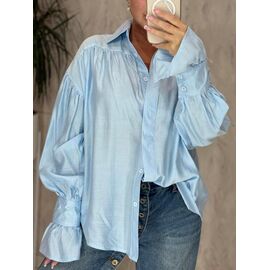 Сорочка жіноча LR1011 l.blue р.44-46 "Lora" недорого оптом від прямого постачальника
