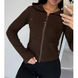 Кофта жіноча LR1044 brown р.42-48 "Lora" недорого оптом від прямого постачальника