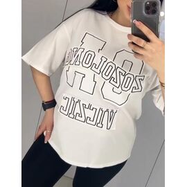 футболка жіноча LR1092 white р.one size "Lora" недорого оптом від прямого постачальника