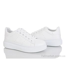 Фотография Кроссовки женские модные Весна/осень 244 white (8 пар р.36-41) "Бабочка-Mengfuna-AESD" недорого оптом от прямого поставщика