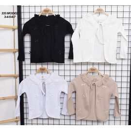 Фотография Кардиган детский на девочку 333 beige р.3-7 "Meloria" недорого оптом от прямого поставщика