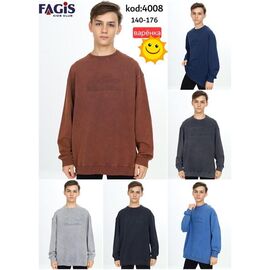 Фотография Свитер детский на мальчика 4008 d.grey р.10-14 "Meloria" недорого оптом от прямого поставщика