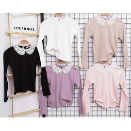 Фотография Свитер детский на девочку 5178 lilac р.128-164 "Meloria" недорого оптом от прямого поставщика