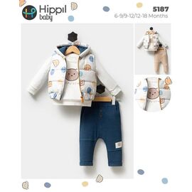 Фотография Костюм детский на мальчика 5187 beige р.0.6-1.6 "Meloria" недорого оптом от прямого поставщика