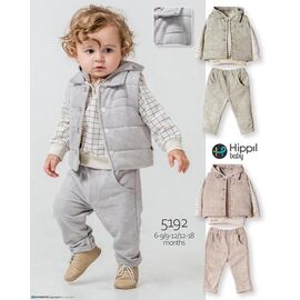 Фотография Костюм детский на мальчика 5192 grey р.0.6-1.6 "Meloria" недорого оптом от прямого поставщика