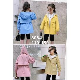 Фотография Куртка детская демисезонная на девочку 808 l.blue р.5-9 "Фунтик" недорого оптом от прямого поставщика